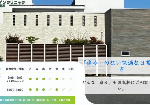 いまいペインクリニックのホームページトップページ（山梨県甲府市のペインクリニック事例）